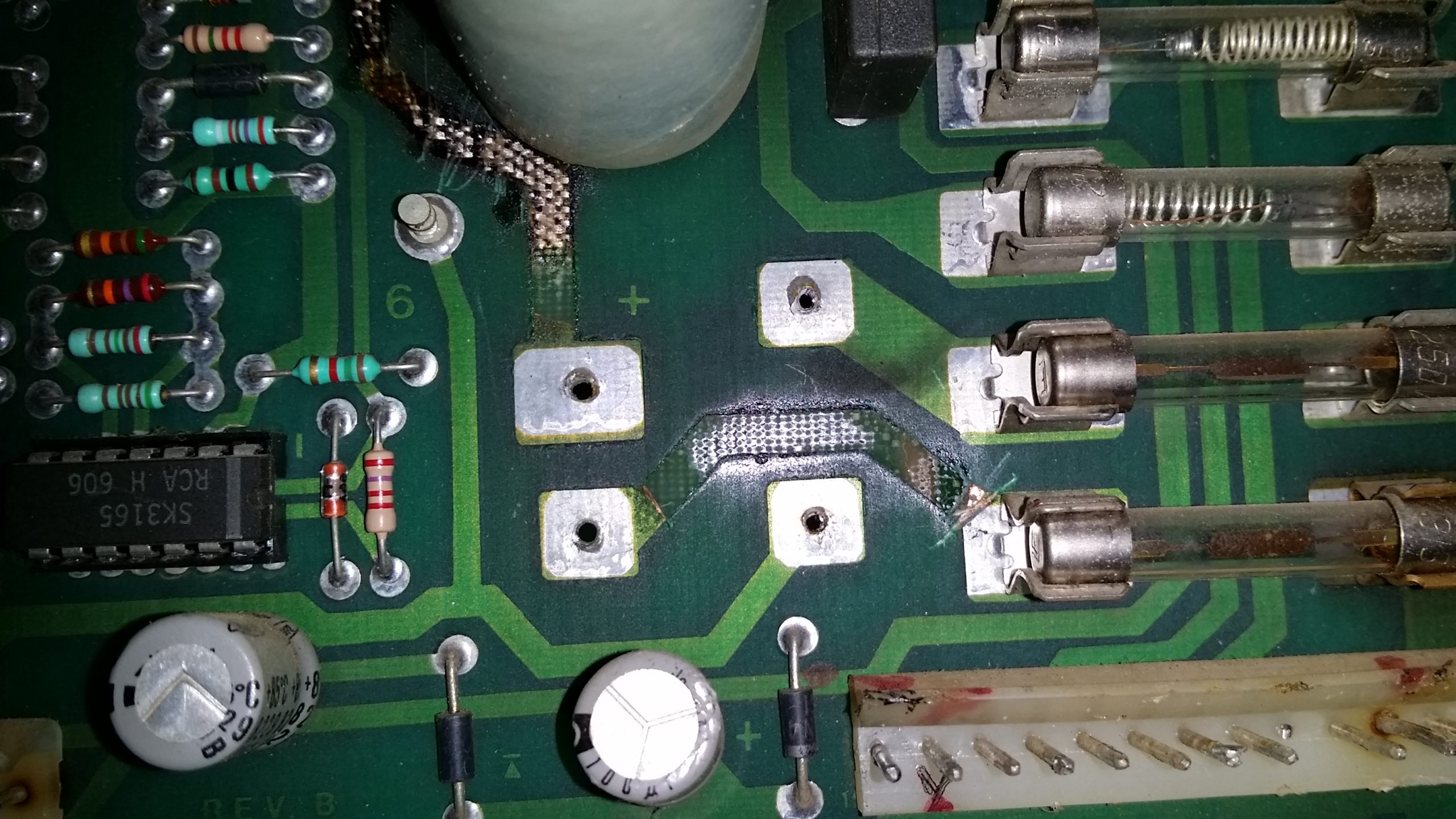 Joust power board with bridge rectifier removed