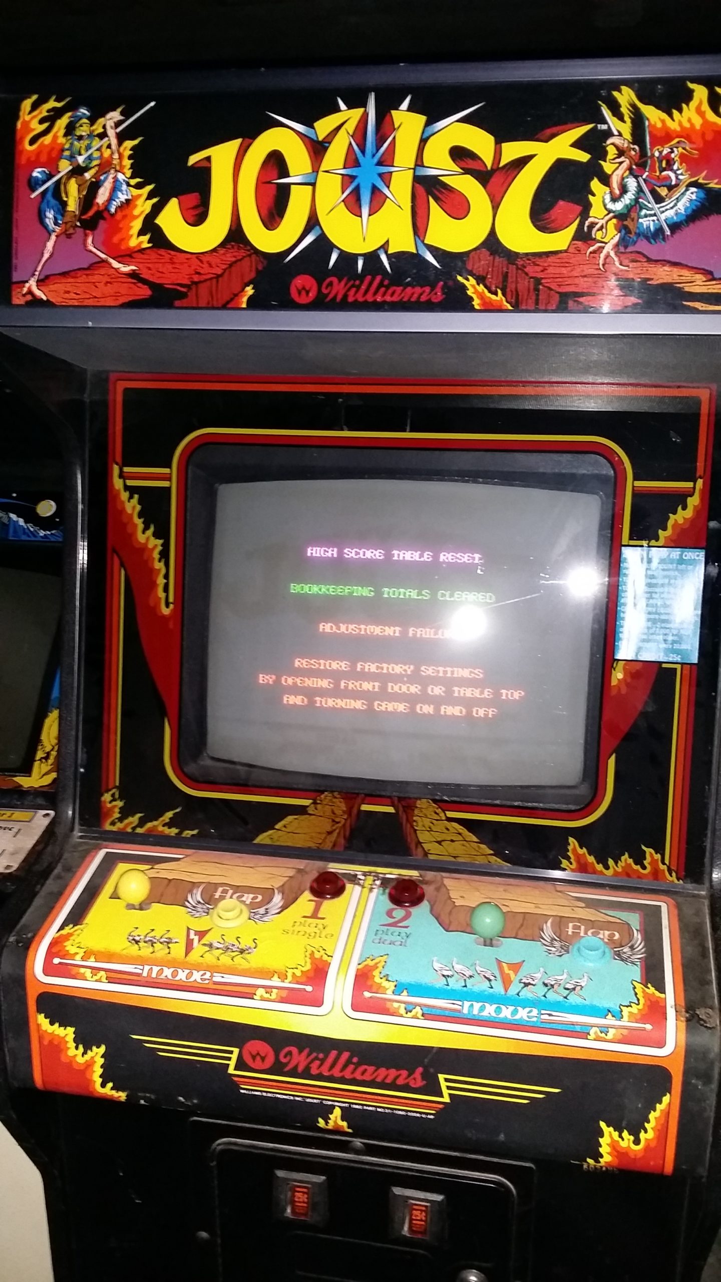 Joust machine booting