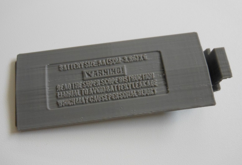 3D printed Super Scope battery cover